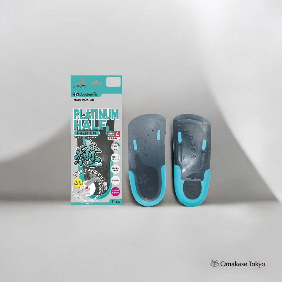 ASHIMARU Demi-semelle asymétrique-Bleu