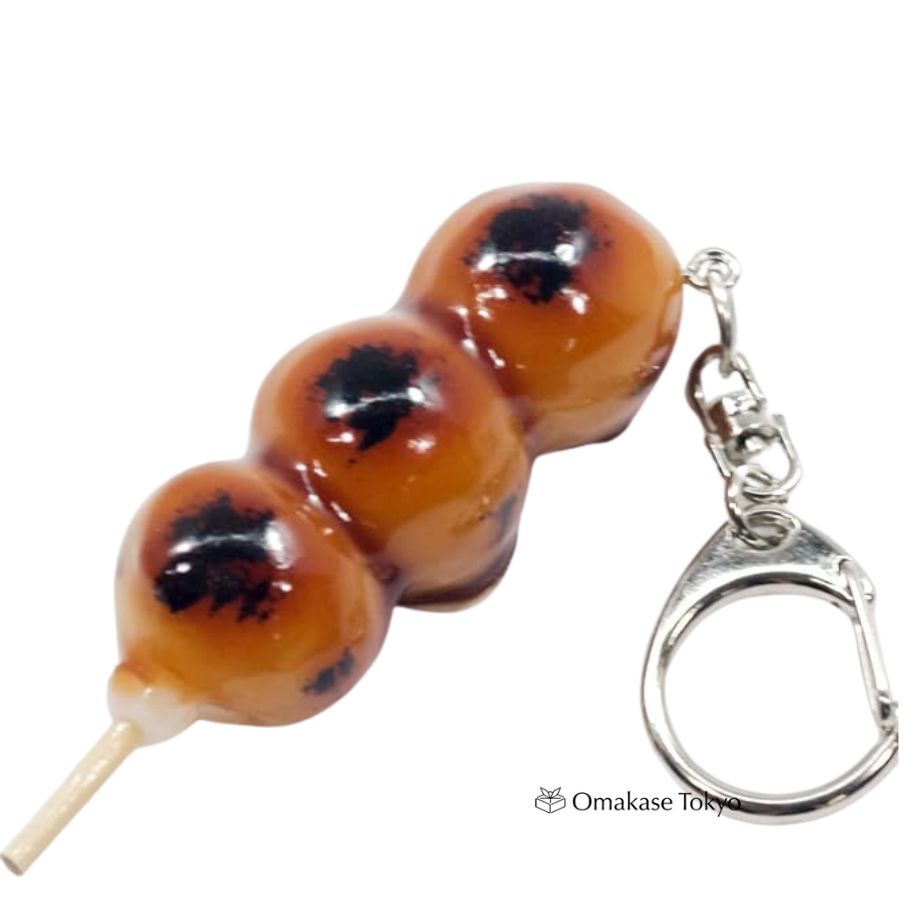 食品样品钥匙扣 Mitarashi Dango(日本饺子)