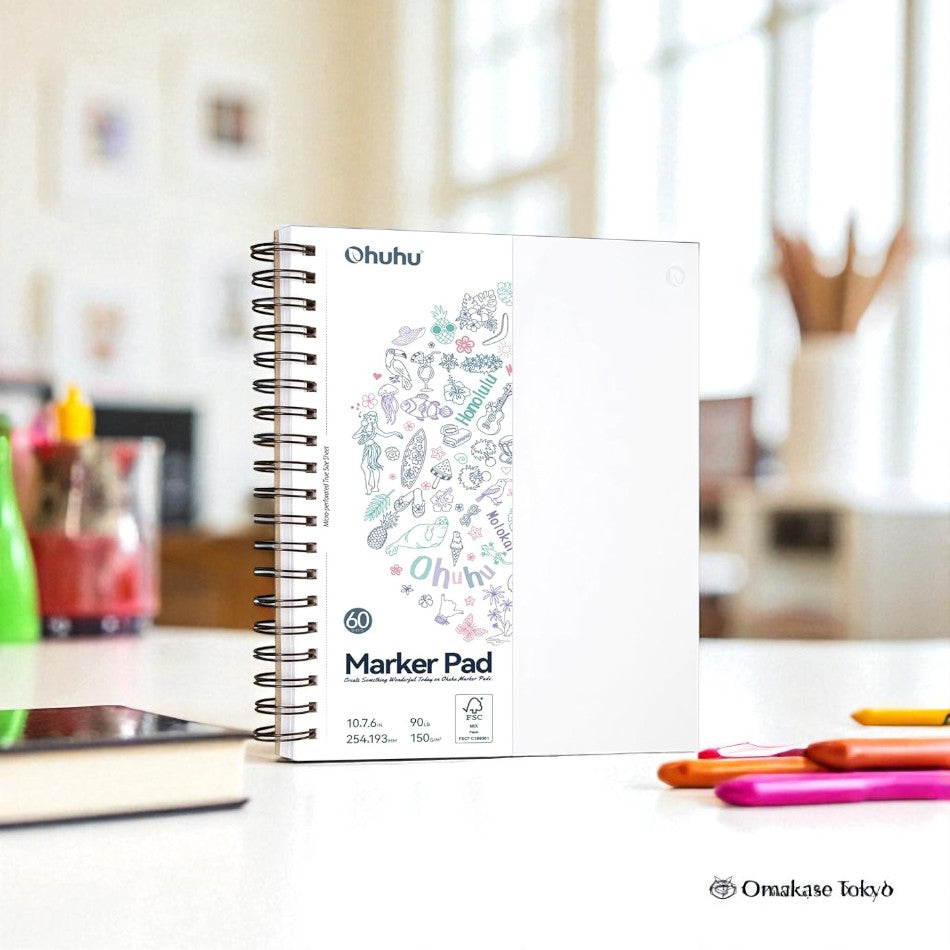 Ohuhu Marker Carnet de croquis 60 feuilles/120 pages