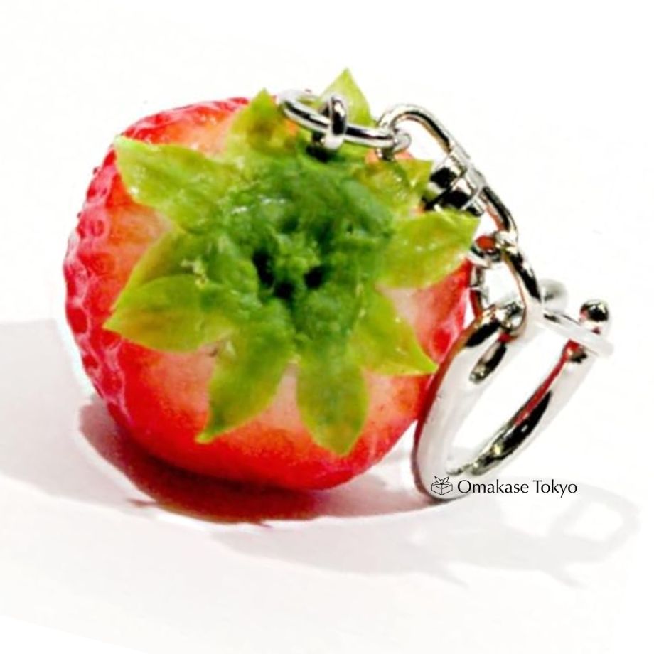 Food Sample Keychain Sweet Strawberry