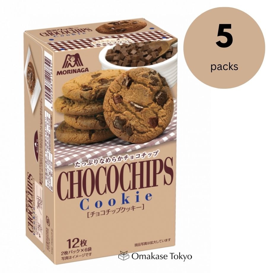 Morinaga Choco Chips Biscuits au chocolat (Pack de 5)