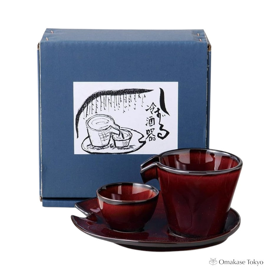 Ensemble à saké Ale-net Mino Ware