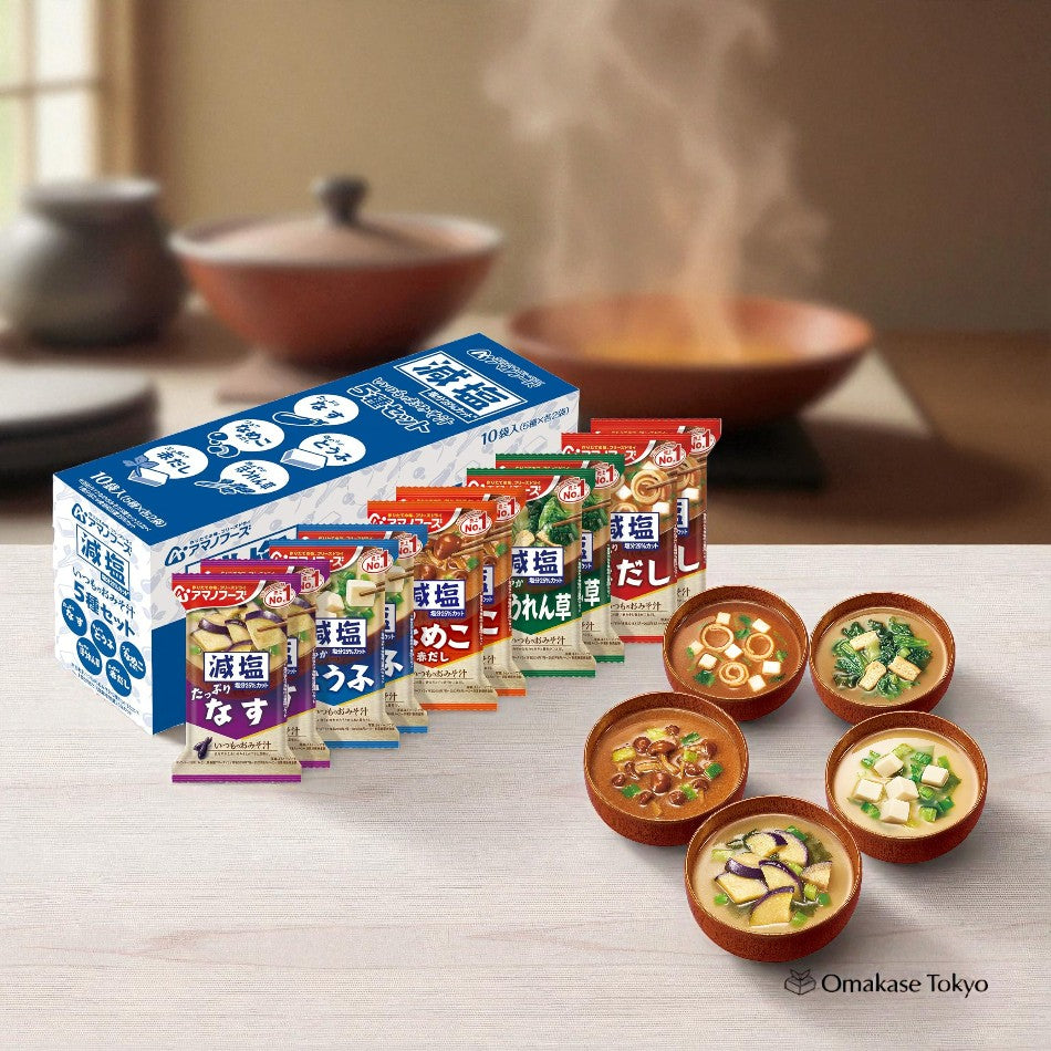 Amano Foods 低盐 5 种套装,10 份