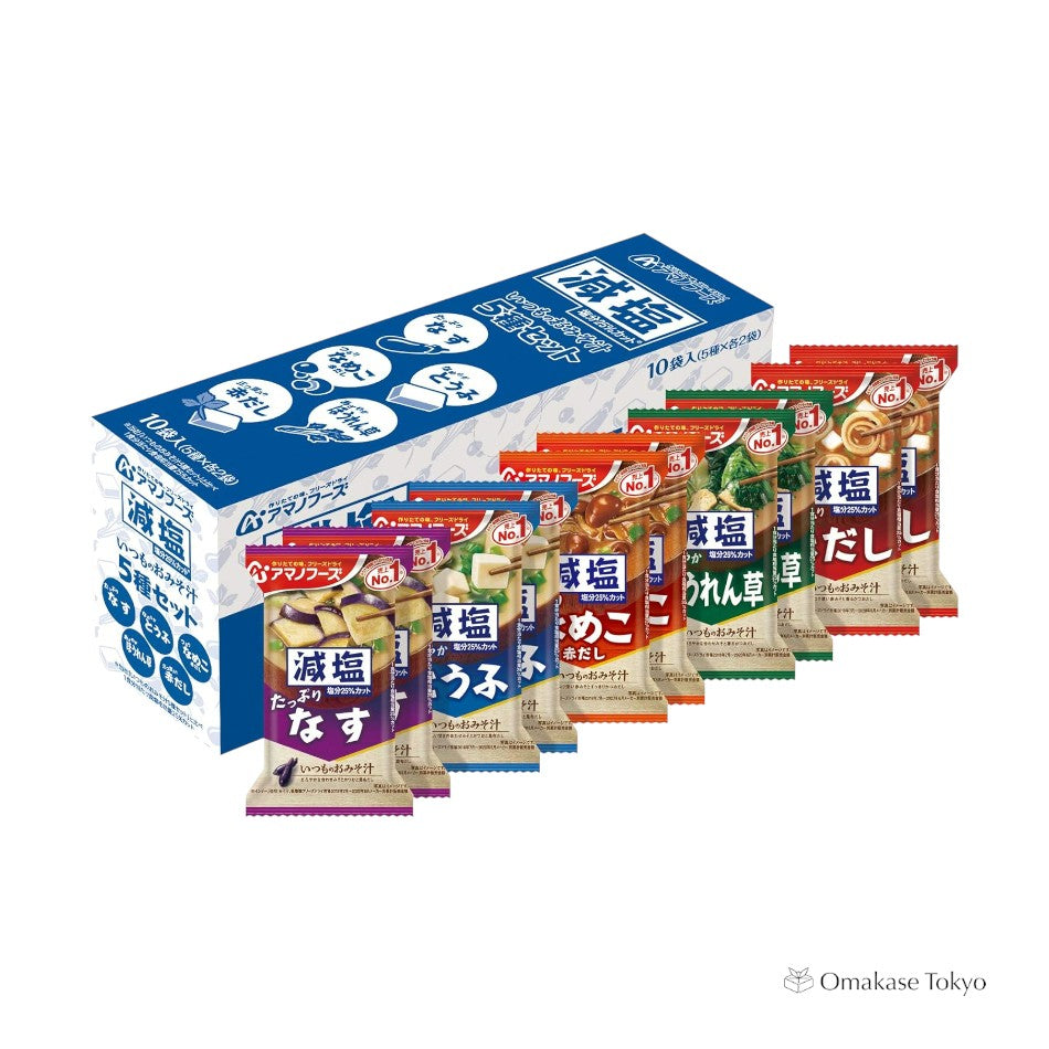 Amano Foods 低盐 5 种套装,10 份
