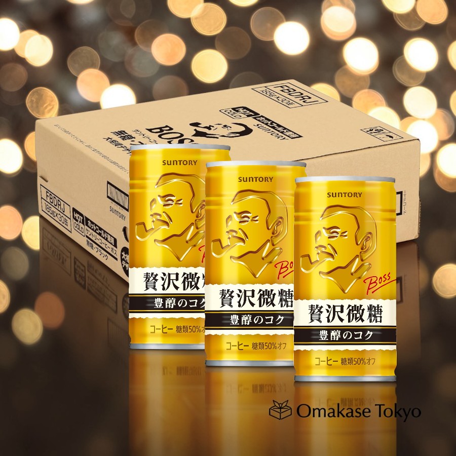 Suntory BOSS Café luxueux à faible teneur en sucre 6,25 oz (185 g) × 30 canettes