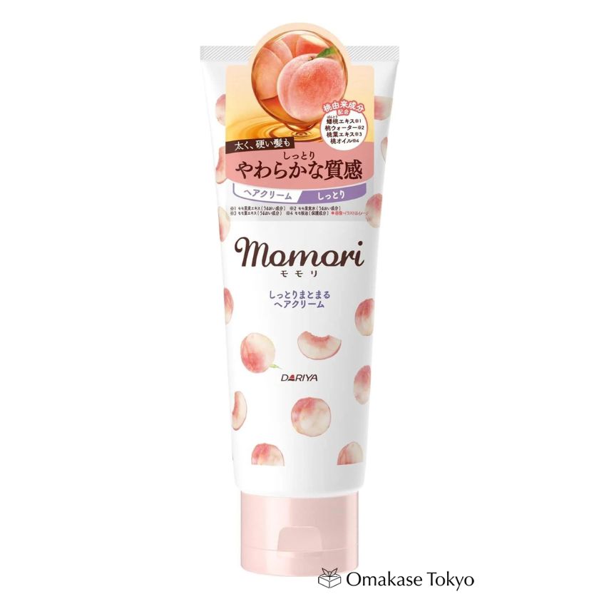 Dariya Momori Crème hydratante pour cheveux et mains à la pêche 150 g