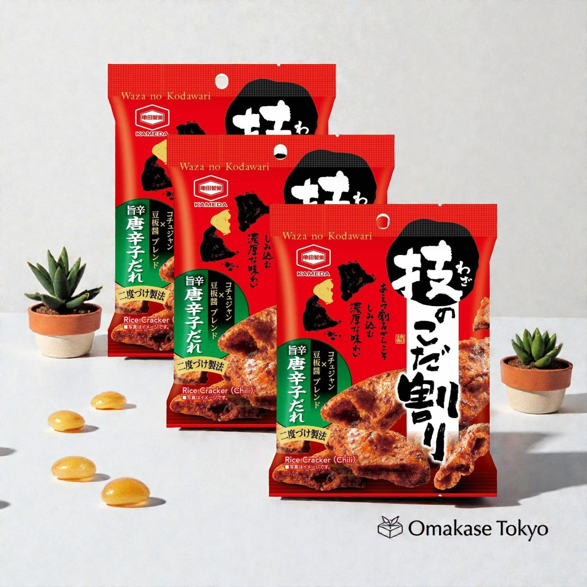 Kameda épicé double trempé (3 paquets)