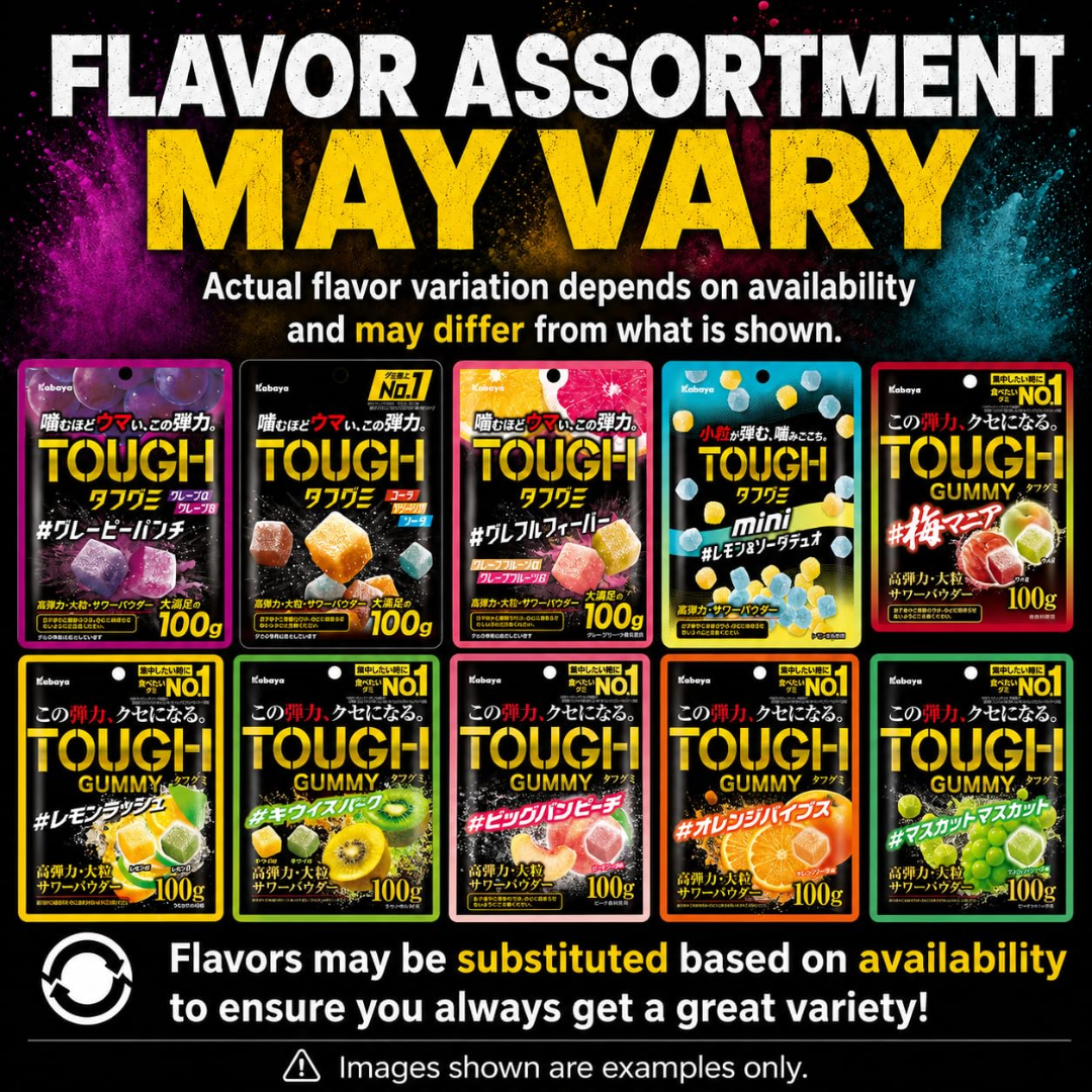 Kabaya Tough Gummy Assortiment de 4 paquets