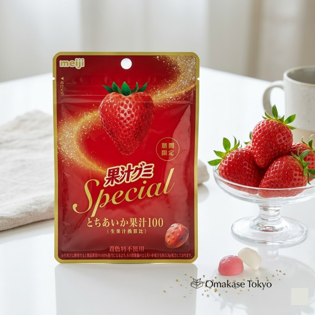 Meiji Juice Gummy Elastic Plus Fraise