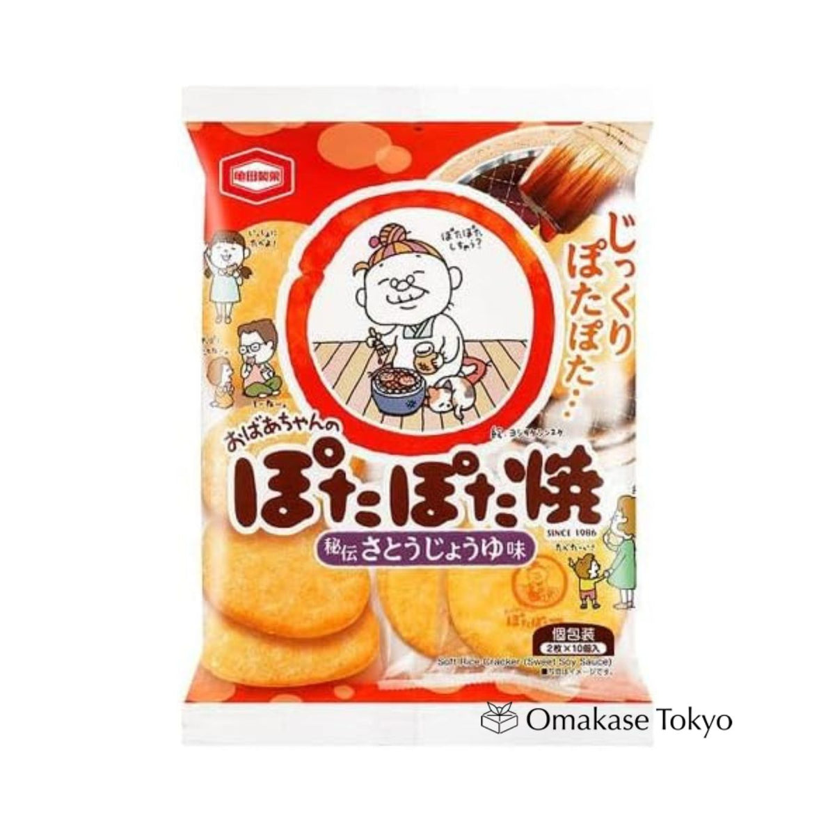 Kameda Auntie's Potapota Yaki Senbei (5 Packs)