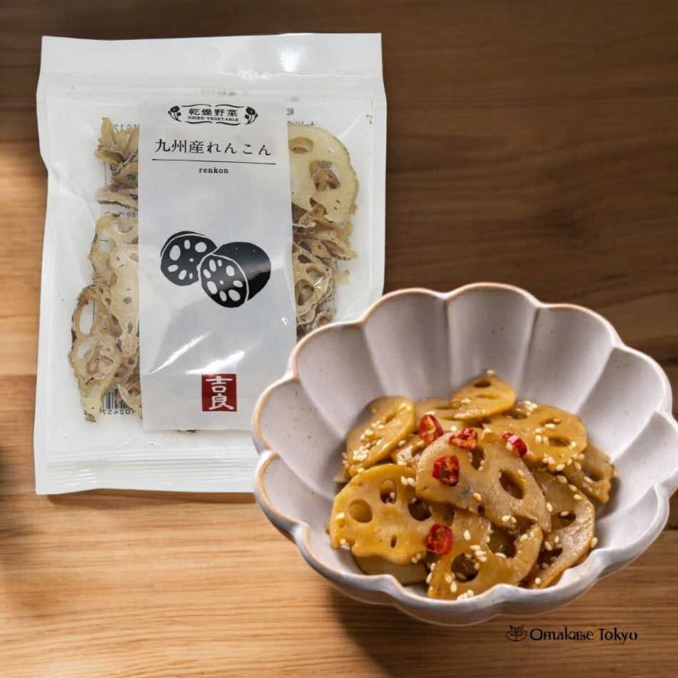 Kira Foods Légumes séchés (racine de lotus) Kyushu Products 30g × 5 sachets