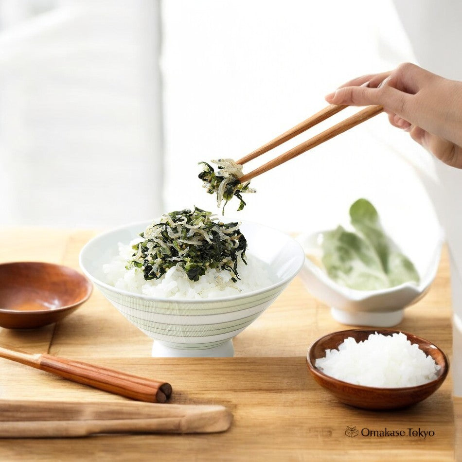 Garniture de riz Nozawana Chirimen Furikake