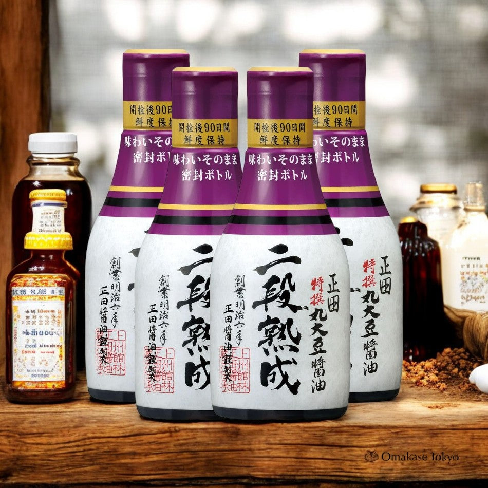 Sauce soja double vieillissement aux graines de soja entières Shoda Premium
