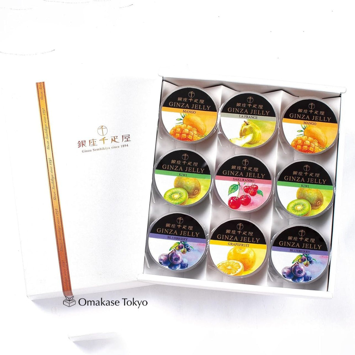 Ginza Sembikiya Fruit Ginza Jelly B (9 unités)