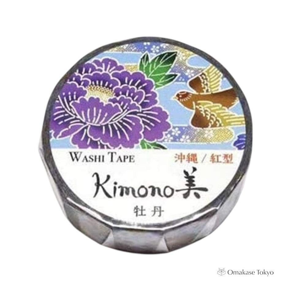 日本和纸遮蔽胶带 冲绳红形牡丹