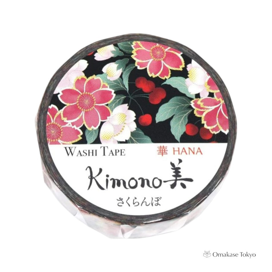 Ruban de masquage japonais Washi Cerise