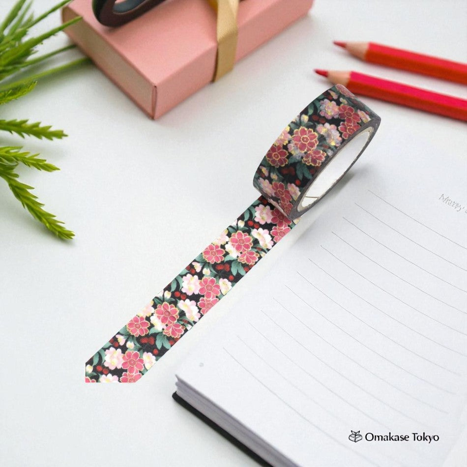 Ruban de masquage japonais Washi Cerise