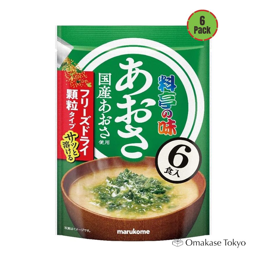 Marukome 冻干味噌汤 Aosa 6 份 x 6 袋