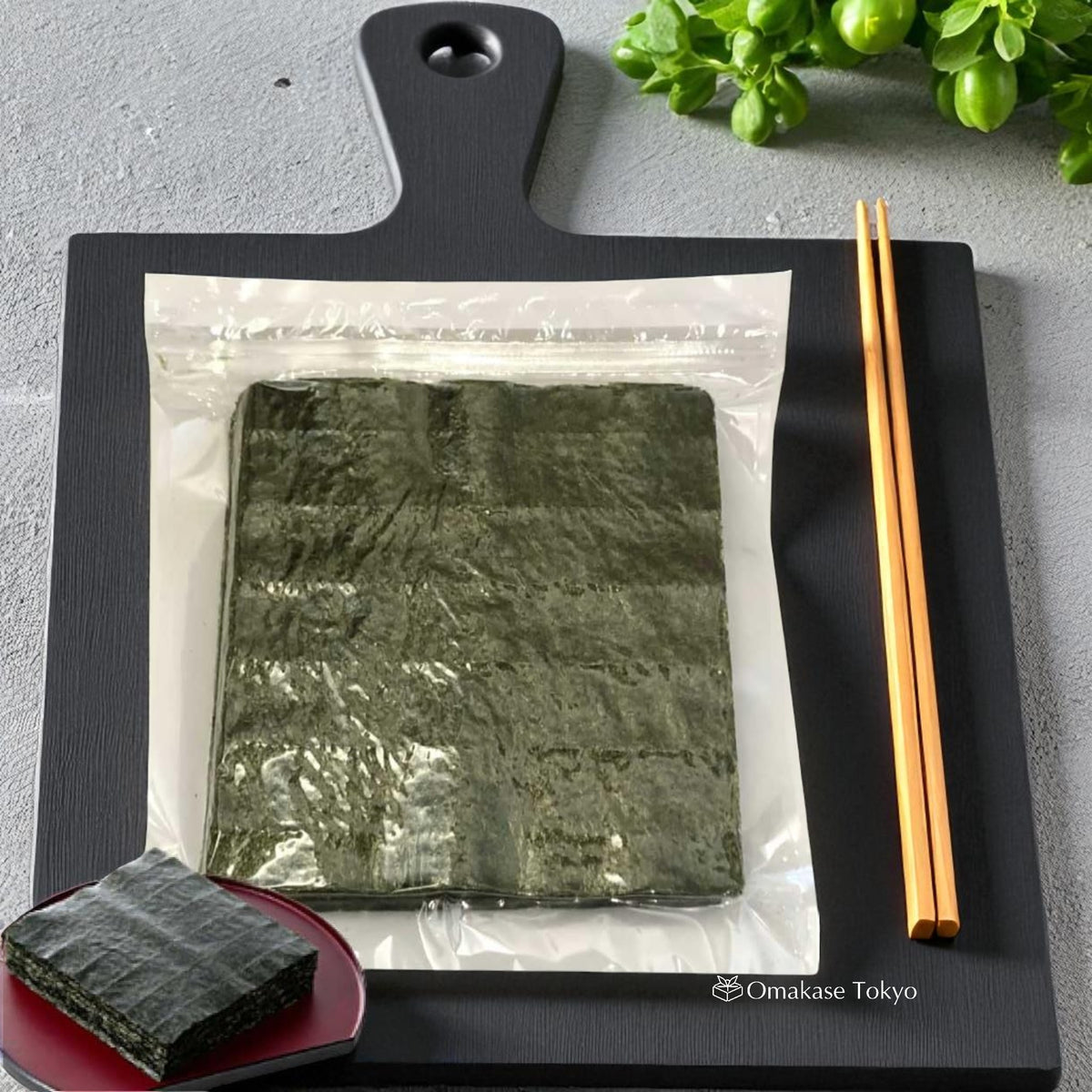 海苔全尺寸烤海藻散装 50 片