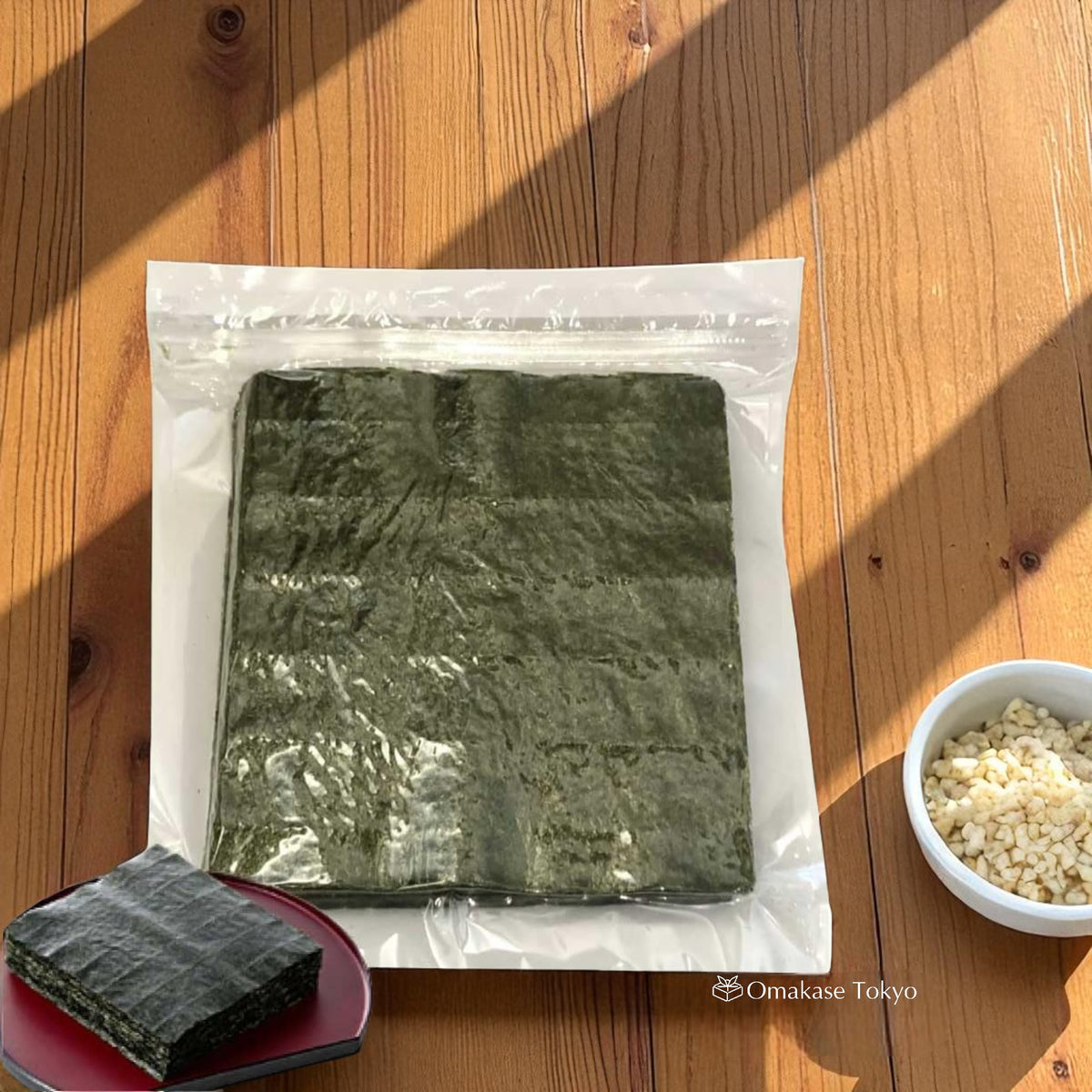海苔全尺寸烤海藻散装 50 片