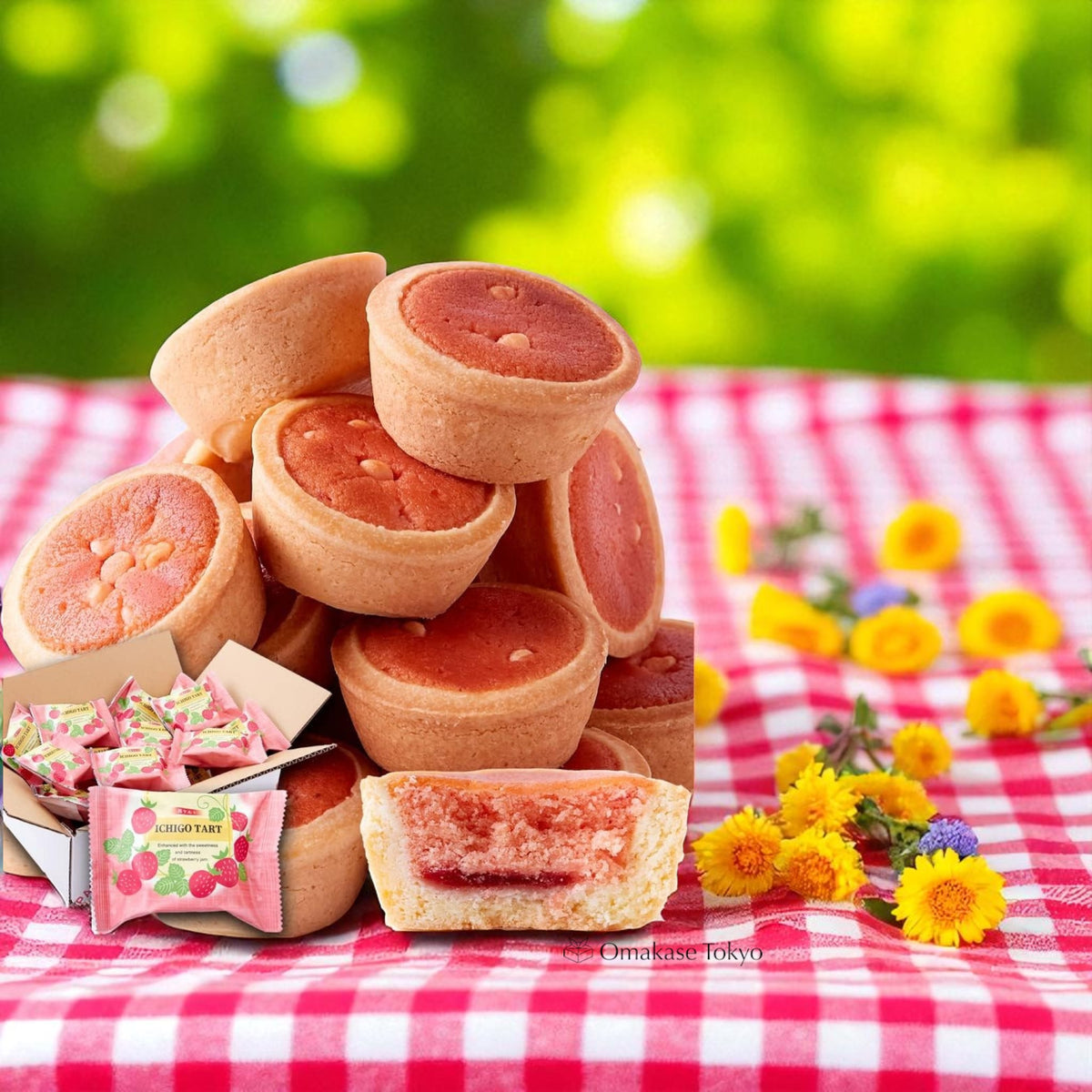 Tennen Seikatsu One Bite Tochiotome Strawberry Tart 22pc