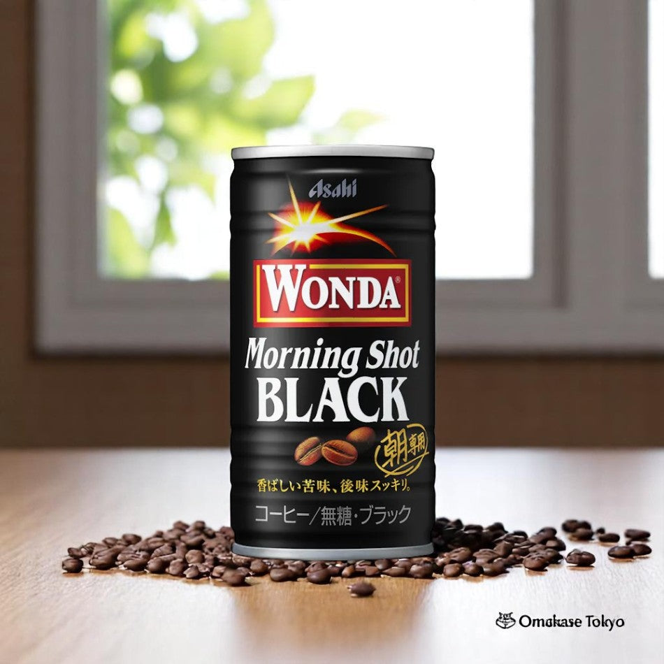 Asahi WONDA Morning Shot Café Noir Lot de 30