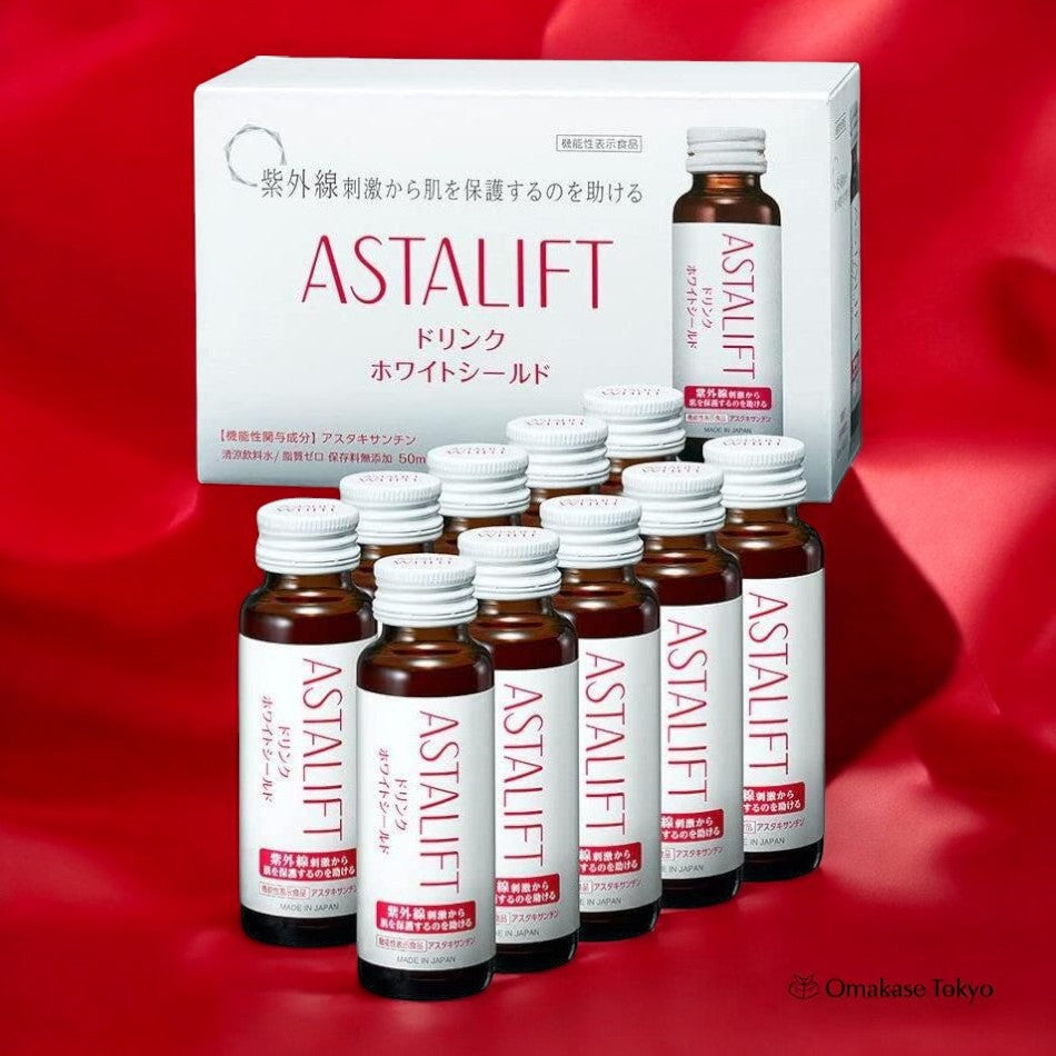 Astalift Shield 美容饮品皮肤保护和保湿 10 瓶