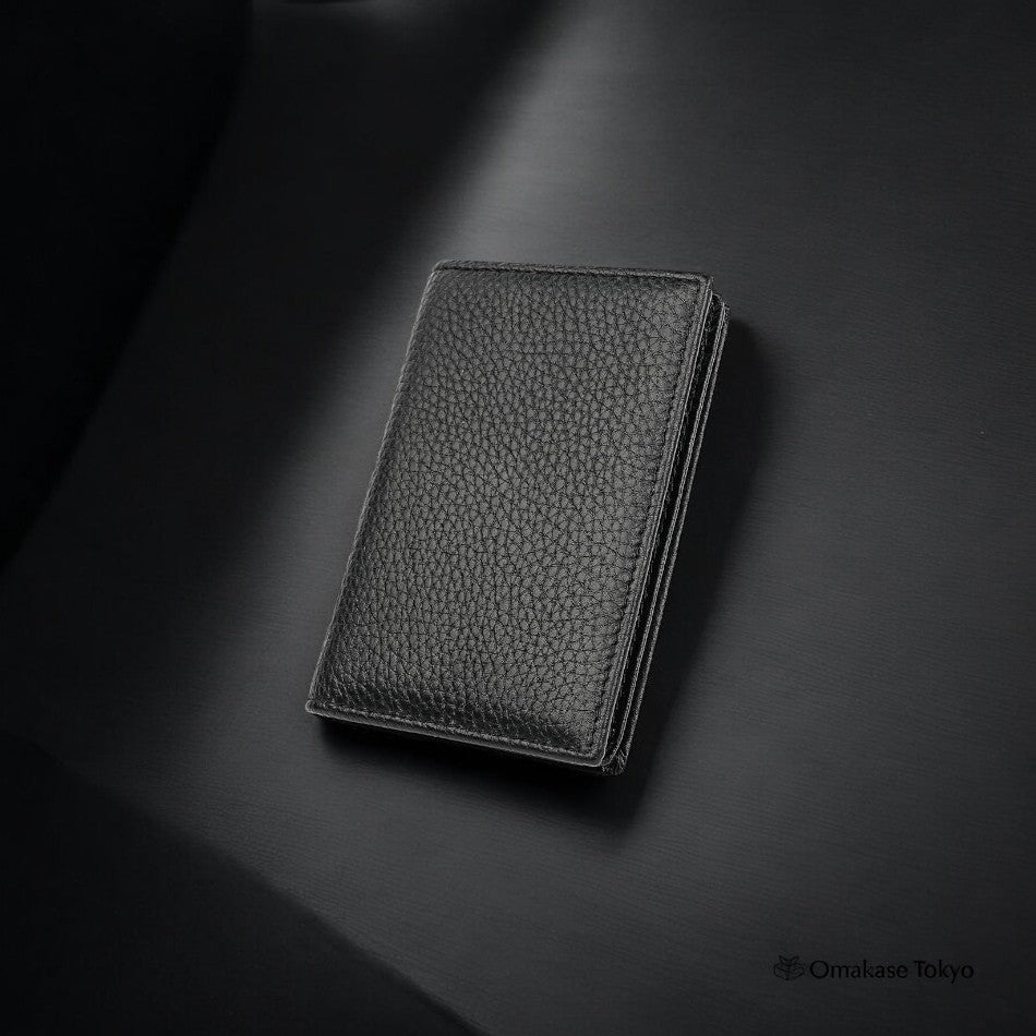 VIPITH Genuine Cowhide Leather Business Card Holder