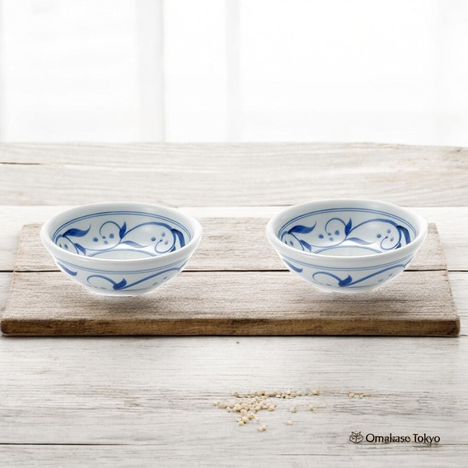 Tobeyaki Senzan Medium Bowls Triple Arabesque