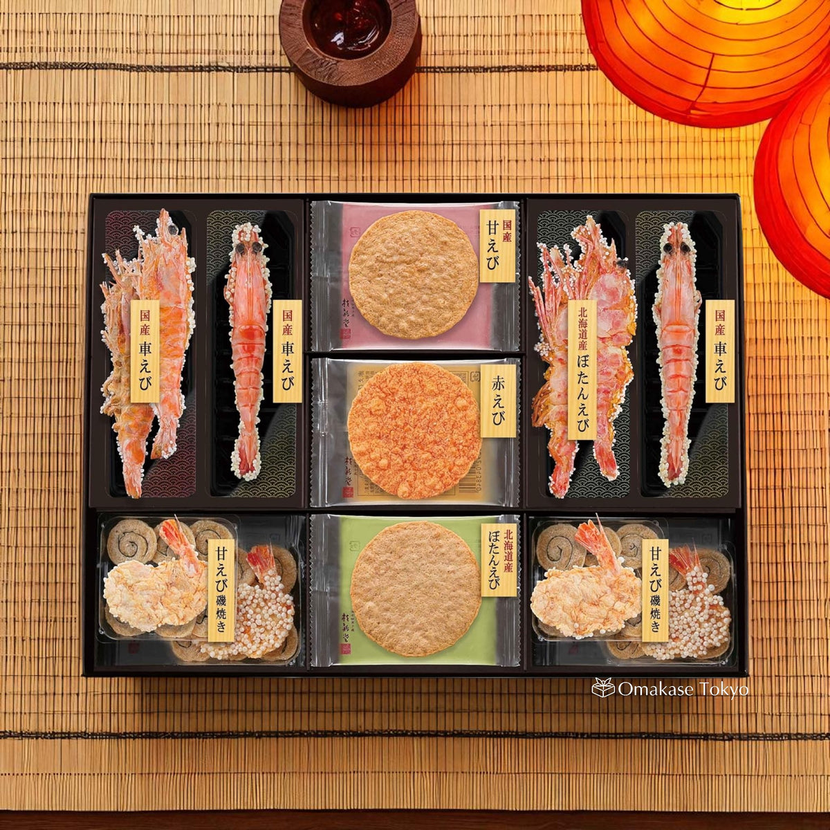 Keishindo Ebi-Zukushi 虾仙贝礼品套装独立包装