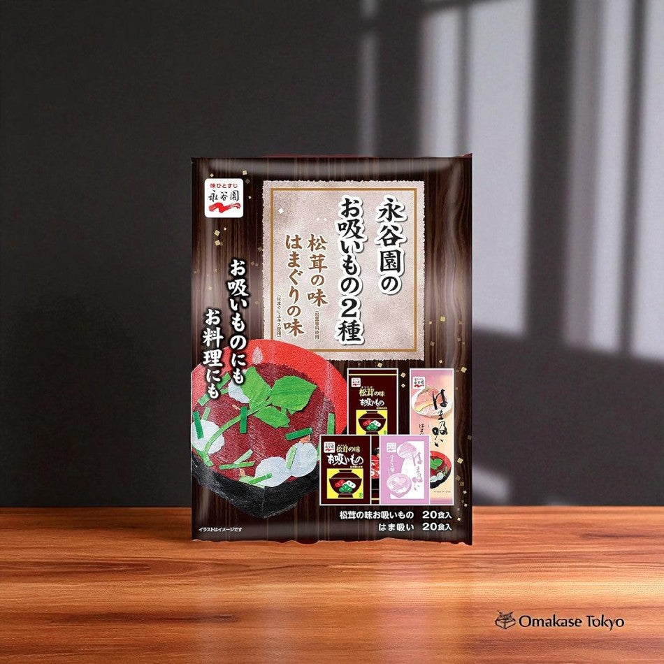 永谷园2种汤,松茸味和蛤蜊味