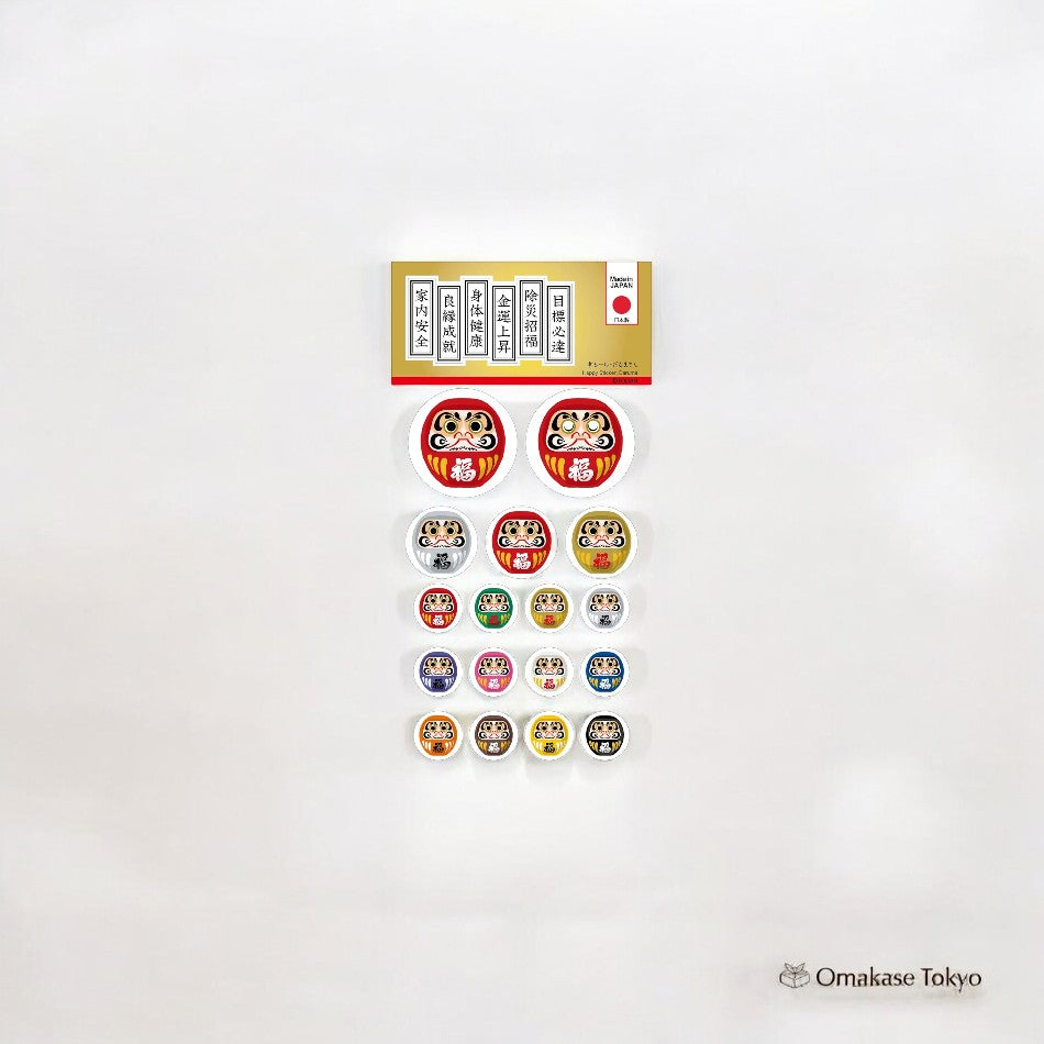 Porte-bonheur Todan Yasuki-Seal Daruma – Rose