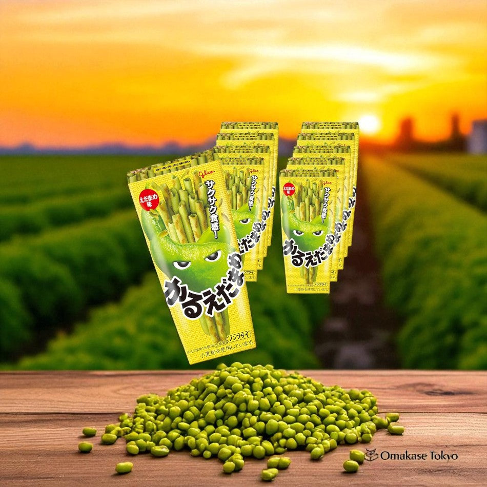 Ezaki Glico Karuedamame Saveur Edamame 10 paquets
