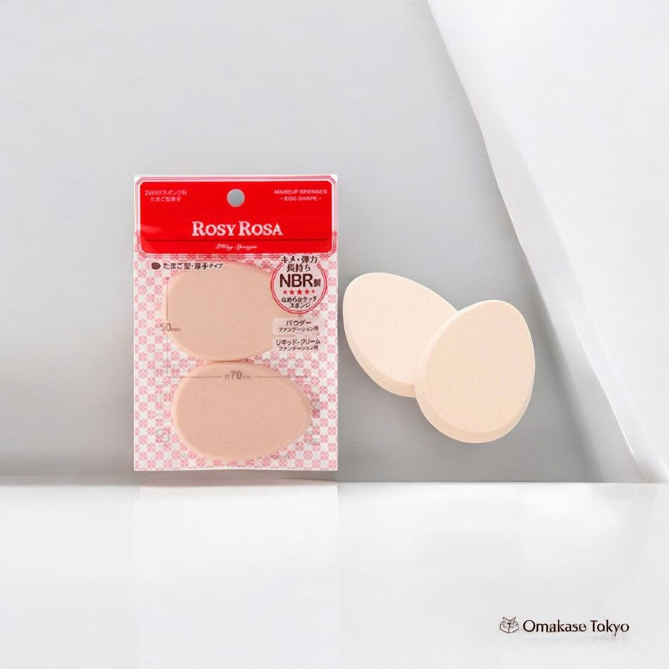 ROSY ROSA 2WAY Éponge N (En Forme d'Oeuf, Épais, 2P)