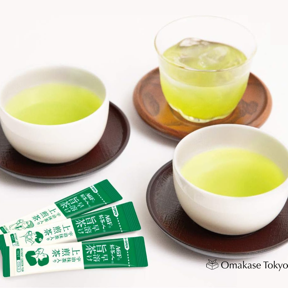 AGF Thé vert Matcha Sencha en poudre - 100 bâtonnets
