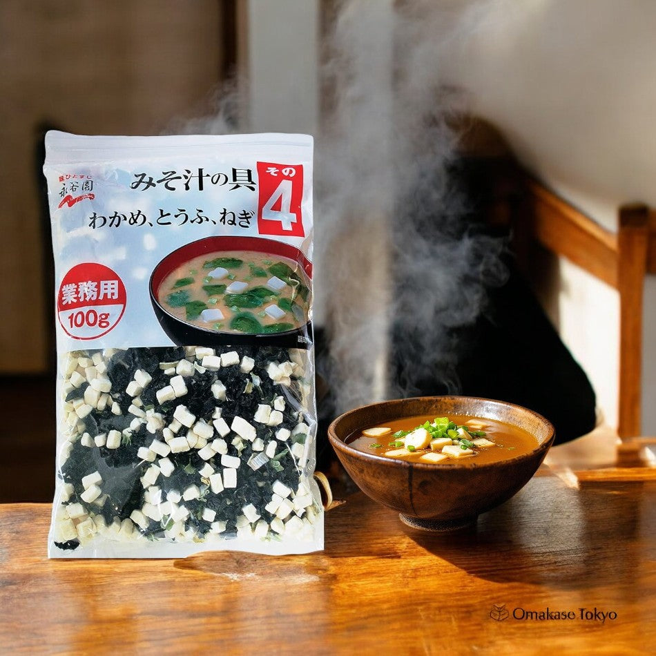 Soupe Miso Nagatanien (Wakame, Tofu, Oignons Verts)