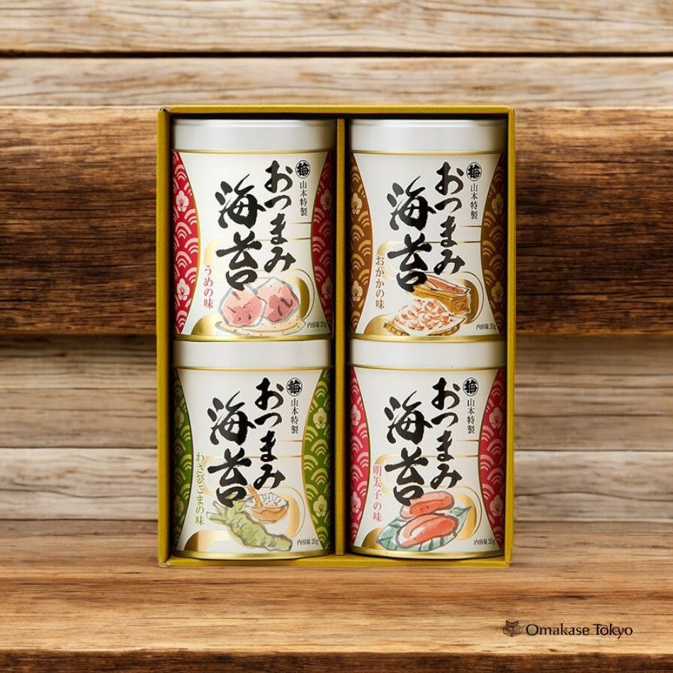 什锦零食海苔4罐套装