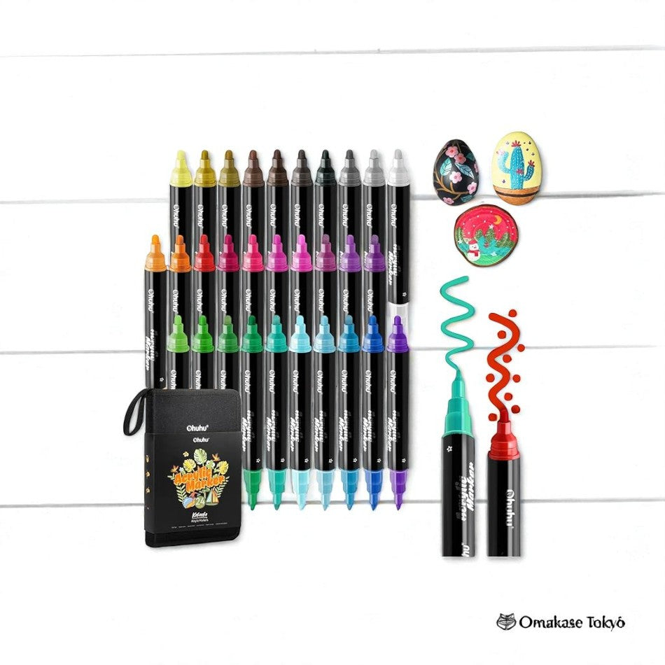 Stylos marqueurs opaques acryliques Ohuhu-30 couleurs