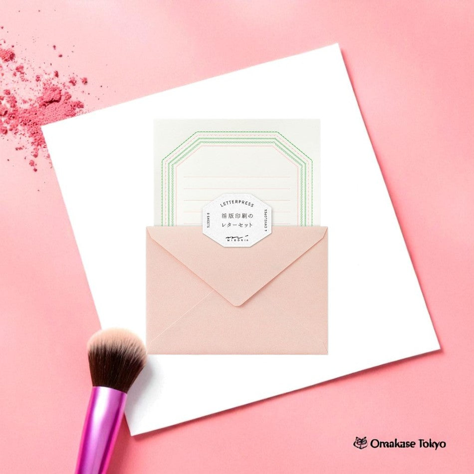 Midori 86462006 Ensemble de lettres Rose