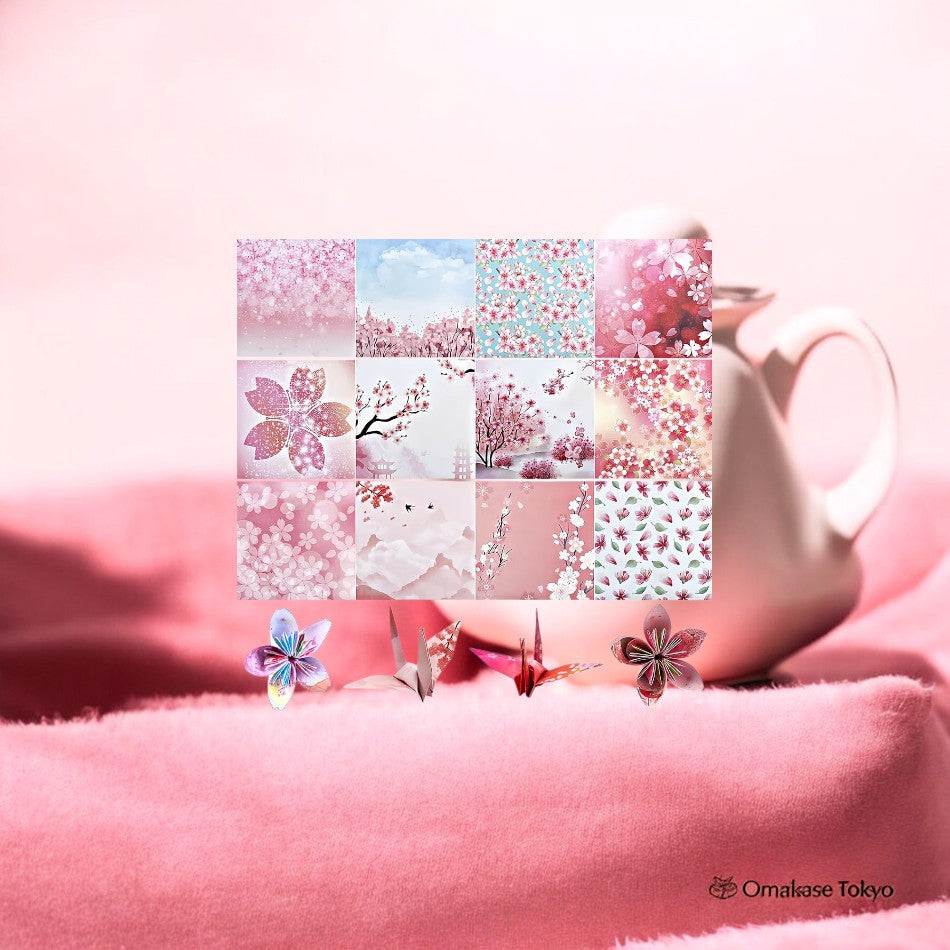 Ensemble de papier origami – Sakura Chiyogami