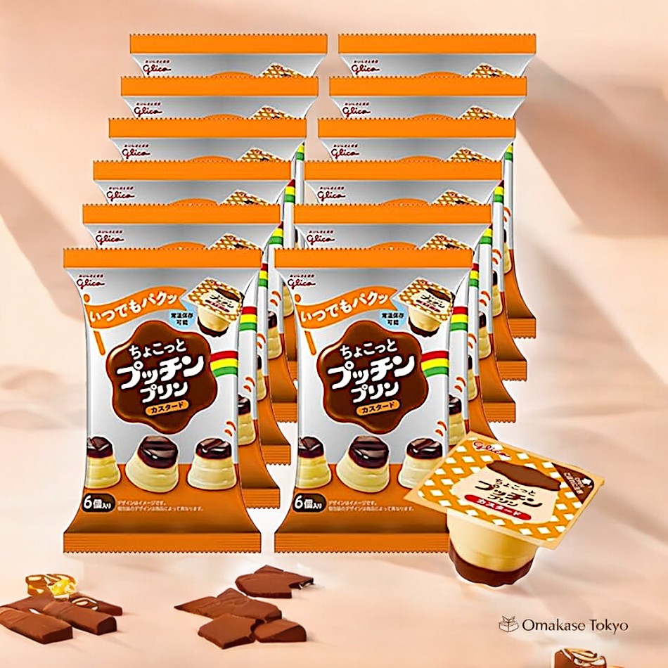 Glico Custard Chocotto Pudding 12 paquets