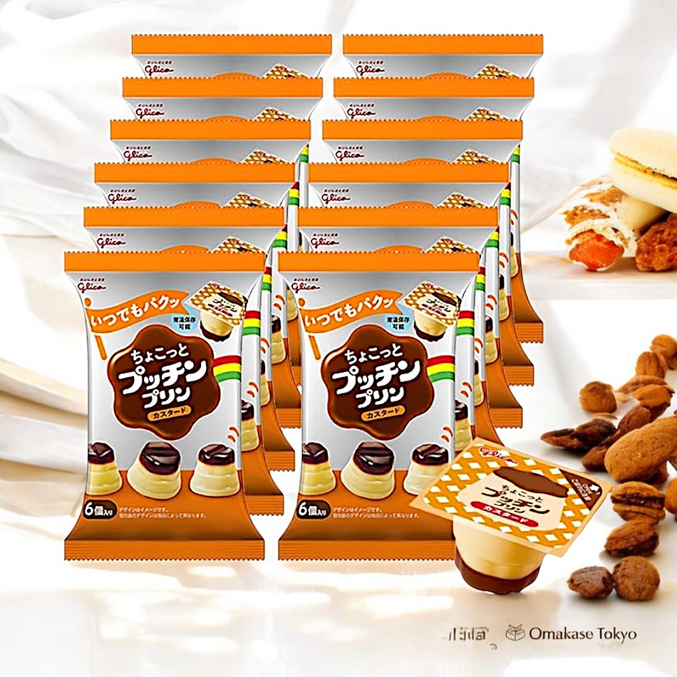 Glico Custard Chocotto Pudding 12 paquets
