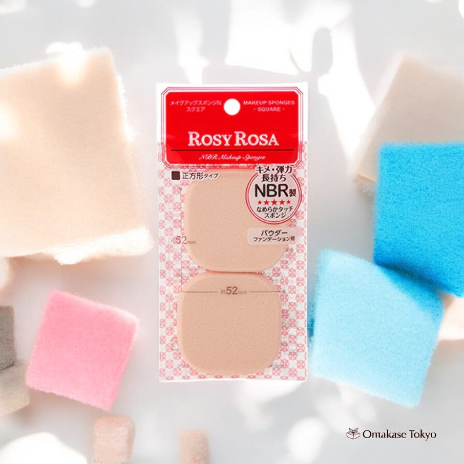 ROSY ROSA Éponge de Maquillage N (Carré L, 2P)