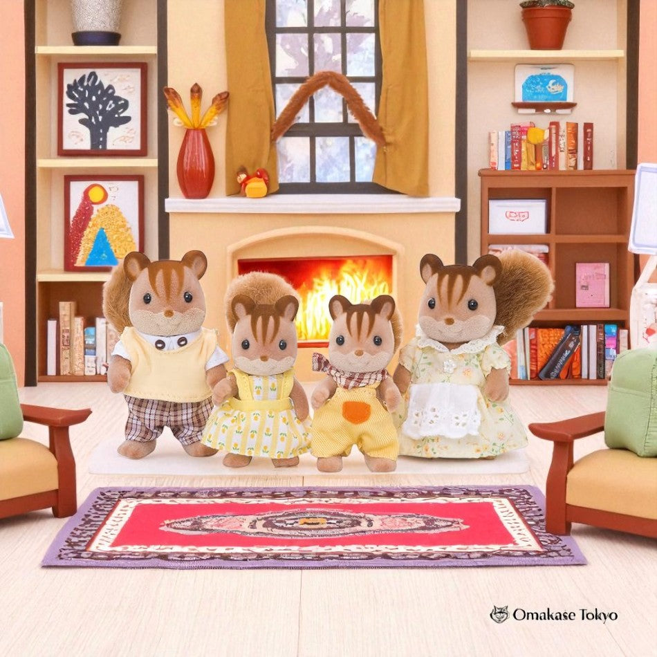 Sylvanian Families FS-17-Family of Walnut Squirrel