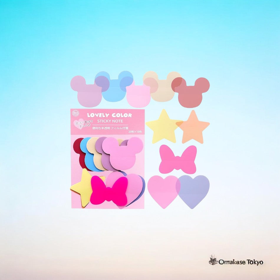 Abon Abon Notes autocollantes translucides mignonnes