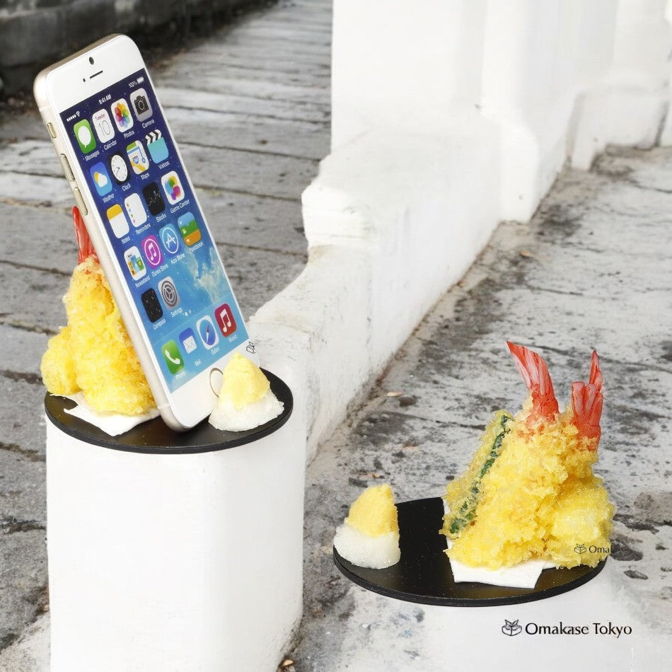 Support pour smartphone pour échantillons alimentaires Tempura