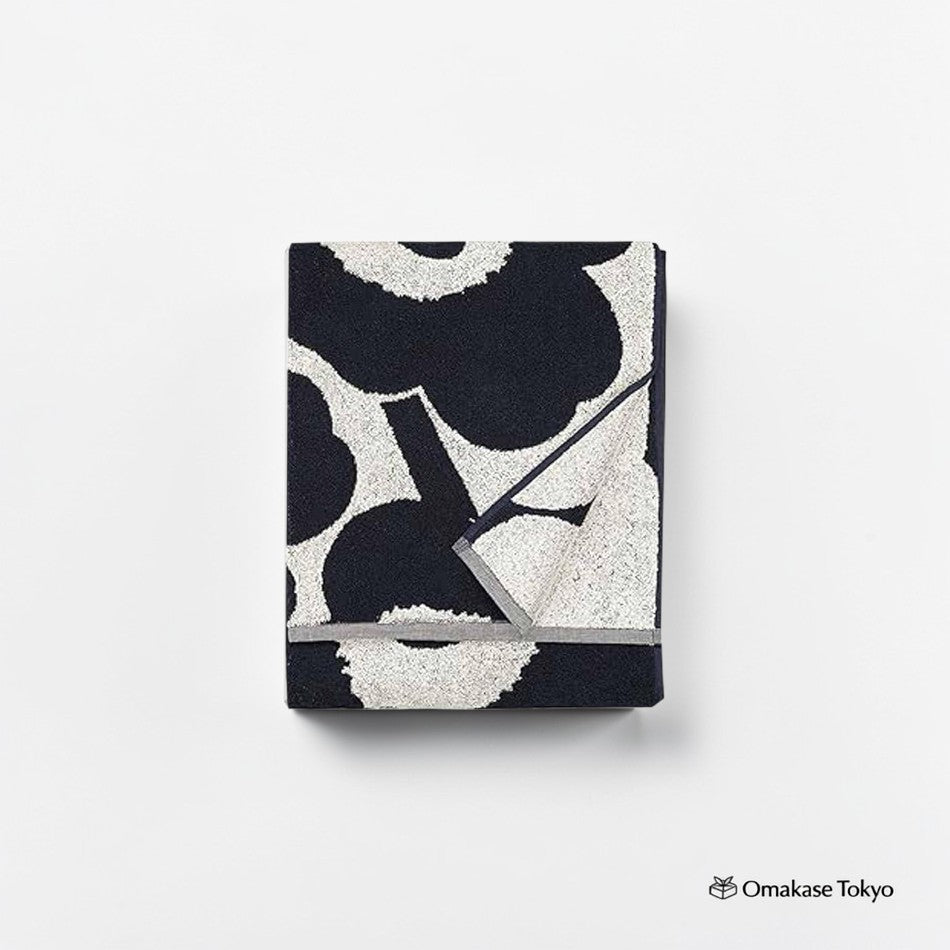 Marimekko Women’s Bath Towel – Dark Blue Cotton