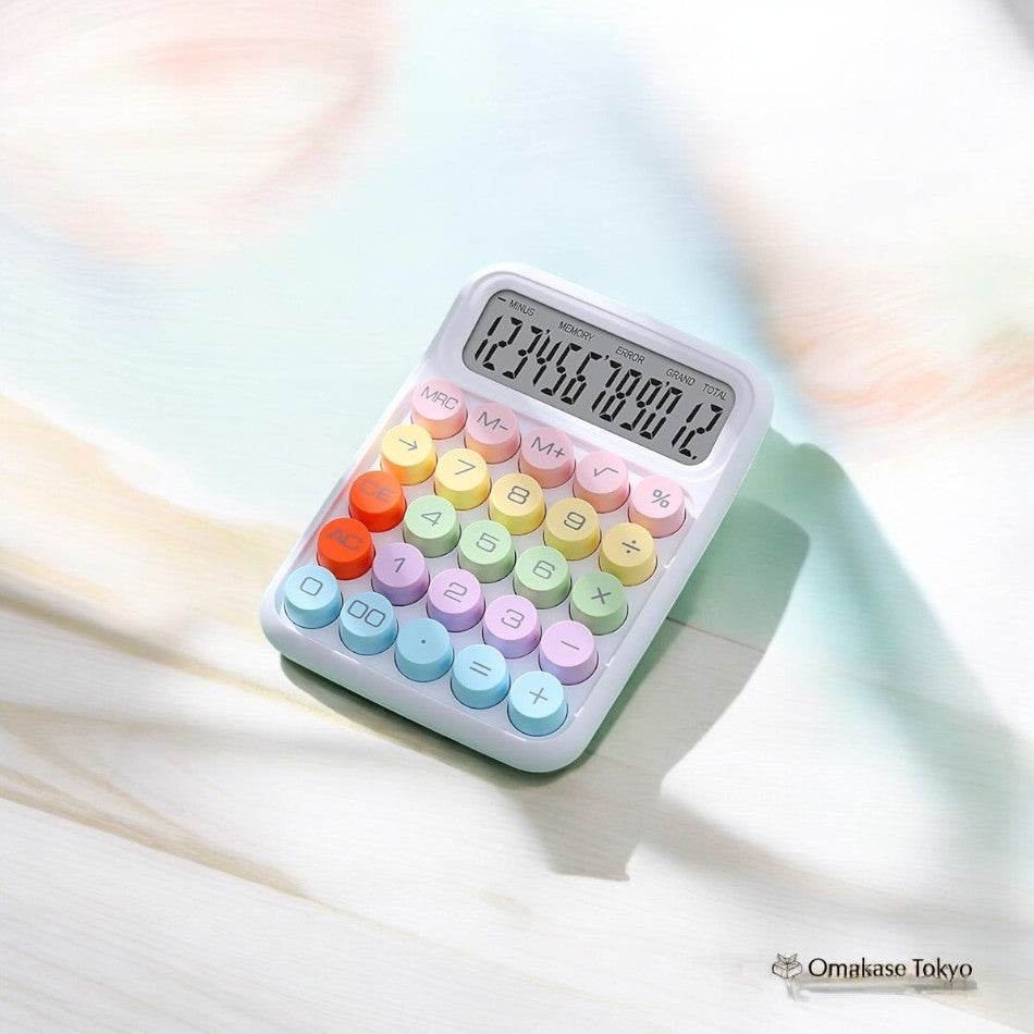 Calculatrice colorée mignonne Garqitwan – 12 chiffres
