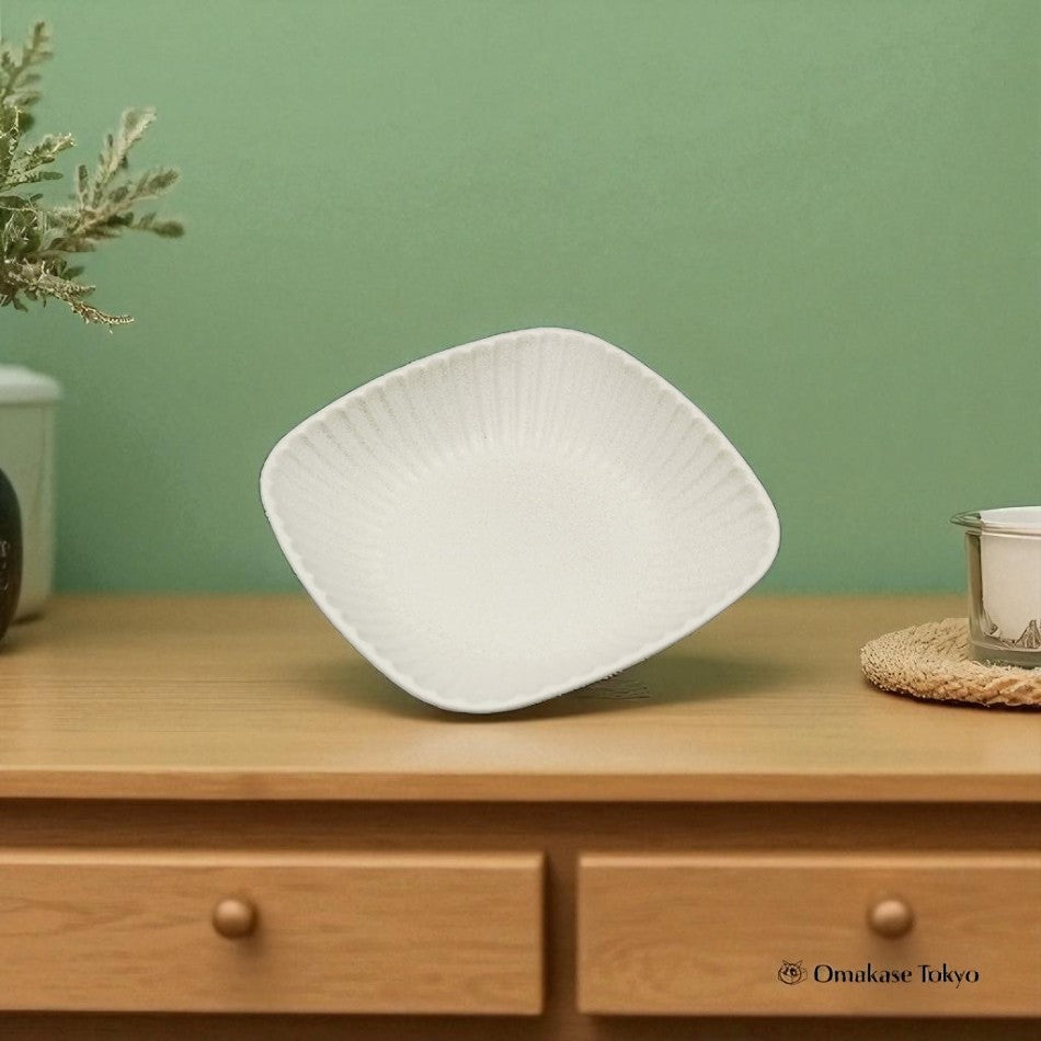 Minoyaki Sogi Square Pasta Plate