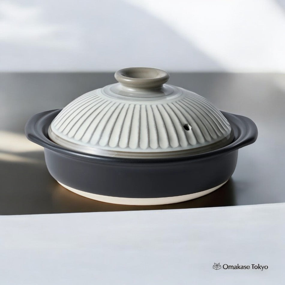 Ginpo Kikka Banko Donabe Pot en argile japonais 3 variantes